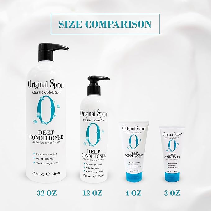Original Sprout Deep Conditioner for All Hair Types, Vegan Conditioner, 4 oz. Bottle