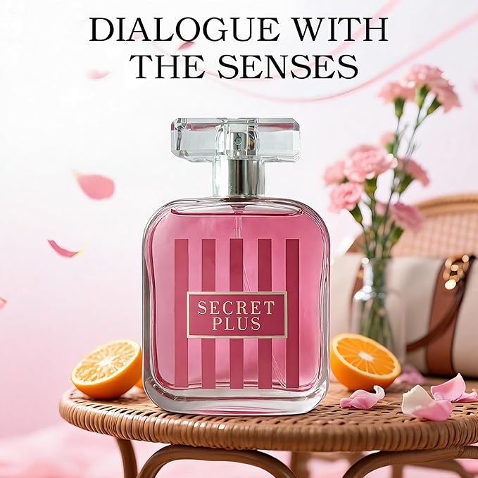 4PCS Perfume Set for Women - Floral Fragrance Gift Set with Vanilla,Sweet Fruity, Eau De Parfume| 3.4 Fl Oz Each Women's Cologne(Valentine Milano,Mon Amour Paris,Scret Plus,Lara Pink)