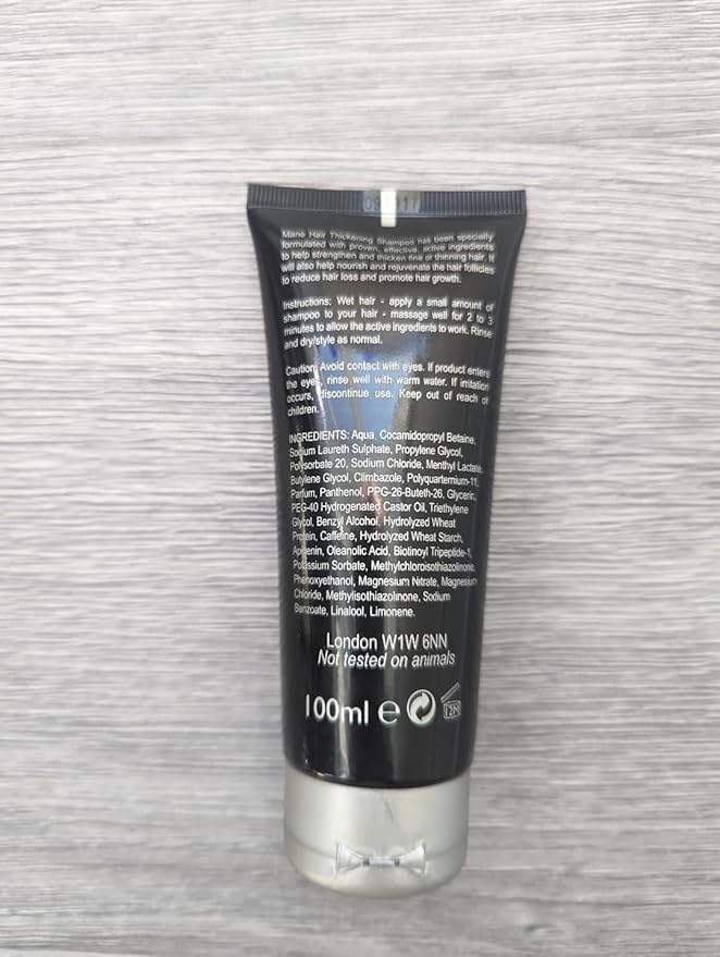 Mane Hair Thickener 200 ml with a Shampoo and Conditioner (Jet Black)