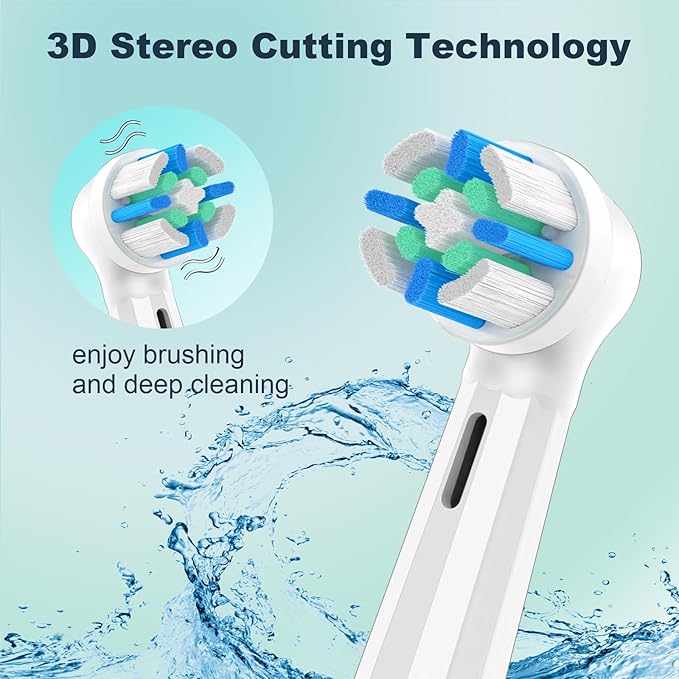 iO Replacement Heads Compatible with Oral B iO Electric Toothbrush,Compatible with Oral B iO Series 2/3/4/5/6/7/8/9/10,Premium Bristles for Deep Cleaning&Gentle Care,6PCS