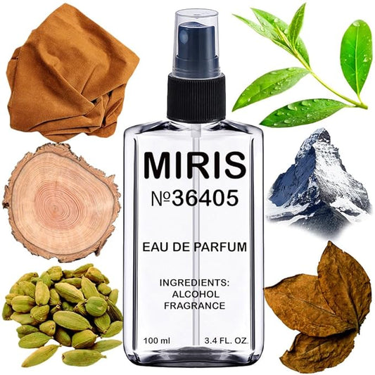 MIRIS No. 36405, Inspired by Montabaco, Long-Lasting Unisex Eau de Parfum for Women & Men, Spray 3.4 Fl Oz / 100 ml