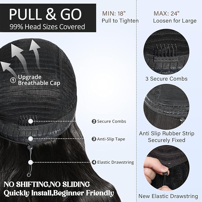 24 inch Body Wave Lace Front Wigs Human Hair 200% Density Pull Go 13x6 HD Transparent Glueless Human Hair Wig for Women Pre Plucked Pre Cut Bleached Knots with Baby Hair