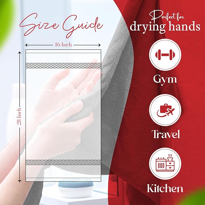 RIVERSIDE 6 Pack Premium Hand Towels Set, 16x28 inches, 100% Ring Spun Cotton, 600 GSM, Soft, Quick Dry and Highly Absorbent, Towels for Bathroom, Kitchen, Gym, Spa - Cannoli Cream