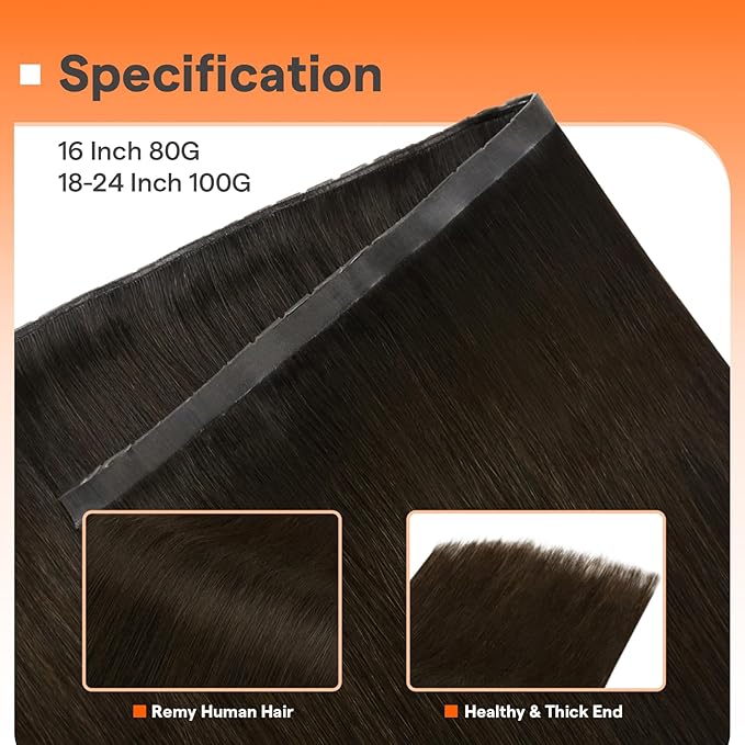 Full Shine Butterfly Weft Hair Extensions Invisible Pu Hole Weft Extensions Hand Tied Extensions Color Dark Brown Genius Weft 20 Inch Pu Weft Hair Extensions Add Volume 100G