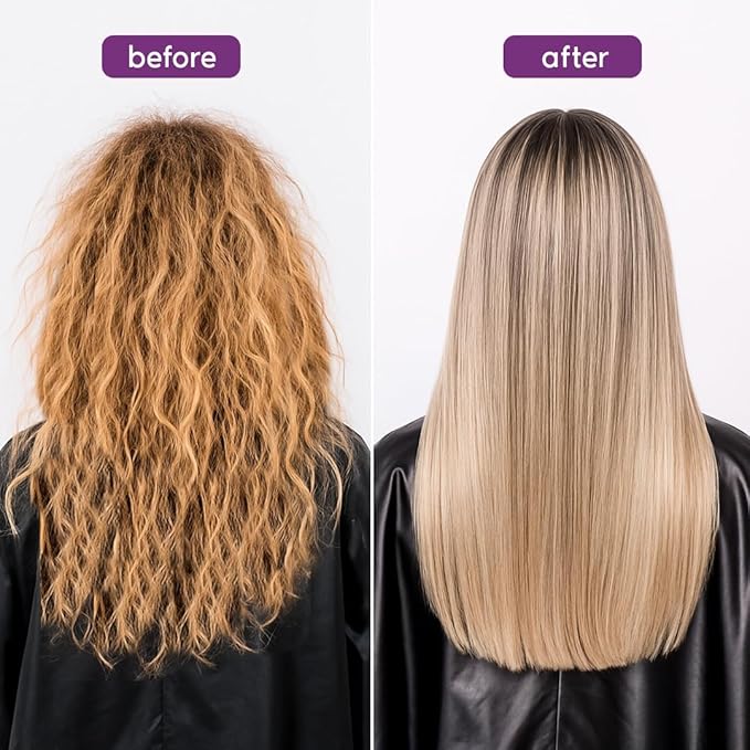 I Belli Capelli Ravenna Hair Straightening Kit – Blonde Hair B-tox & Repair Oil – Anti-Frizz, Intense Hydration, Shine – Formaldehyde-Free – B-otox Hair Treament For Blonde Hair (2-Pack)