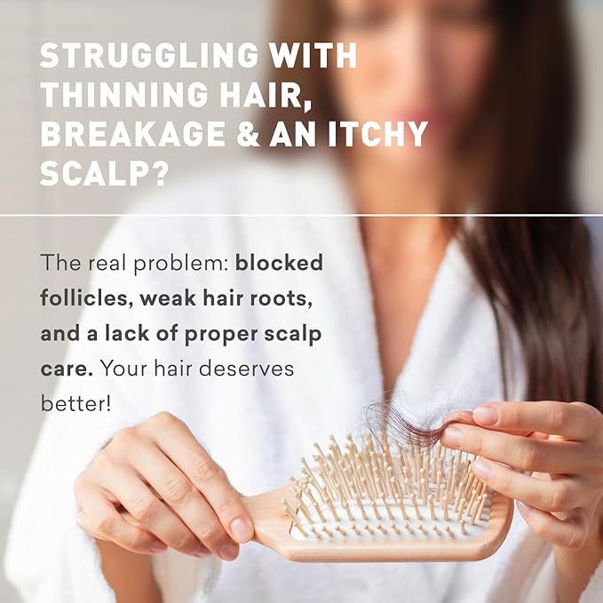 Just Nutritive Onion & Rosemary Shampoo and Conditioner Set, Hair Growth, Hair Loss, Oil Control, Thickening, Strengthening, Sulfate-Free, DHT Blockers, Nourishing, Hydrating, Non-Medicated Hair Care