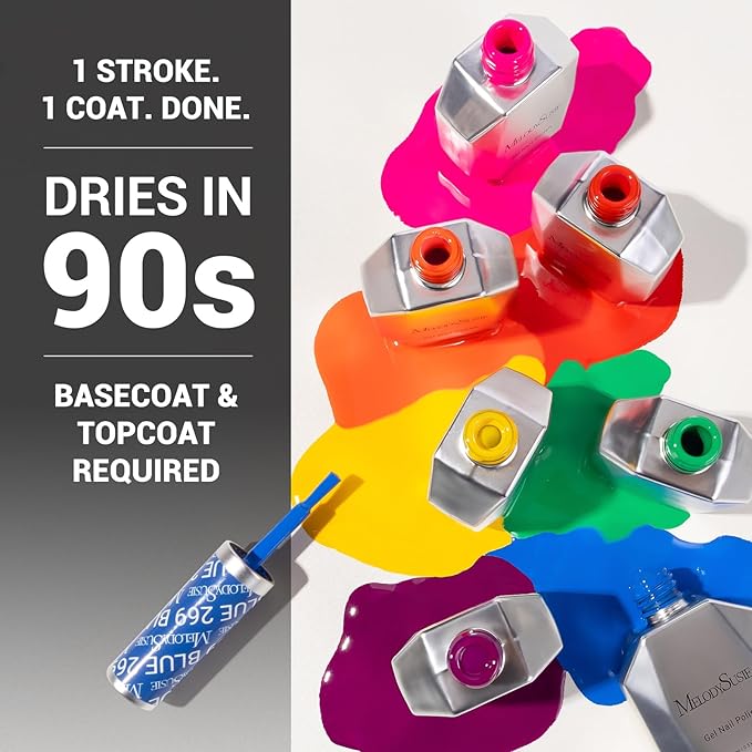 MelodySusie Thick Black Gel Nail Polish, 0.5fl oz Dark Green Nail Polish Soak Off UV LED Blackish Green Gel Polish Gift for Women Nail Art Manicure Salon DIY Nail Design Decoration at Home-517