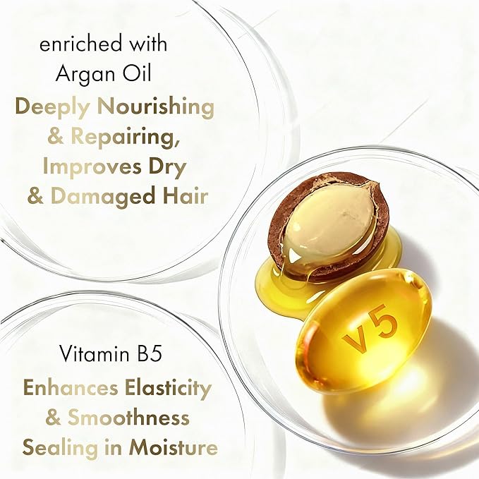 ALFHEIM Argan+ Repairing Hair Mask for Dry, Damaged & Frizzy Hair with Argan Oil, Keratin – Deep Conditioning, Shine & Frizz Control – Intensive Hydration, Color Safe, Sulfate Free – 8.45 oz