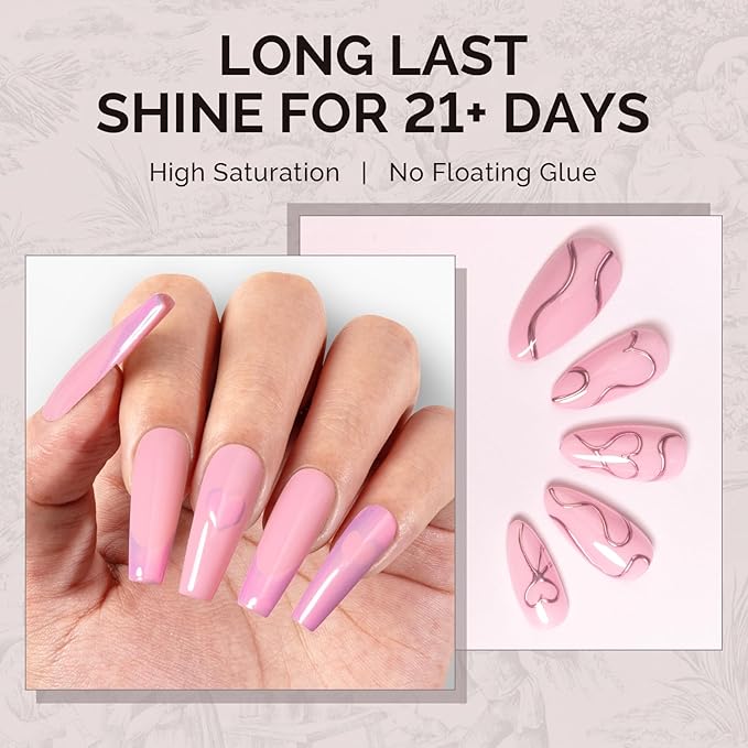 MelodySusie 0.5fl oz Cloud Pink Gel Nail Polish, Nails Soak Off UV LED Baby Pink Gel Polish Gift for Women Nail Art Manicure Salon DIY Nail Design Decoration at Home-A2608