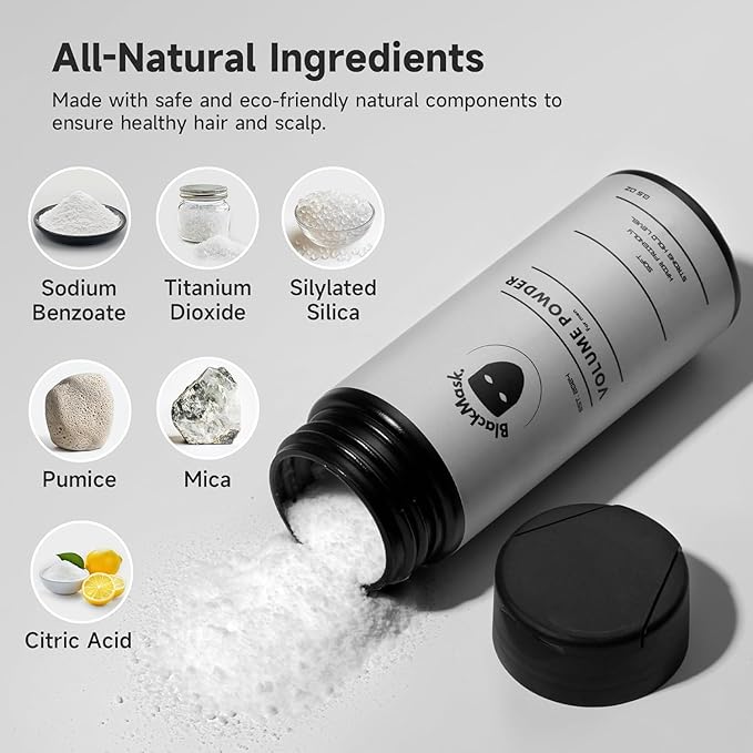 Texture Powder for Men, Easy to Apply - Instantly Adds Texture & Volume, All-Natural Ingredients, Strong Hold, Hair Powder for Men (Pack of 3)