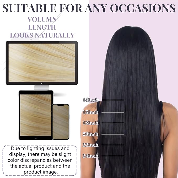 Fshine Sew in Genius Weft Hair Extensions Human Hair Color Chestnut Brown to Honey Blonde Mix Platinum Blonde Natural Hair Extensions 18 Inch Brazilian 50g Remy Hair for Women