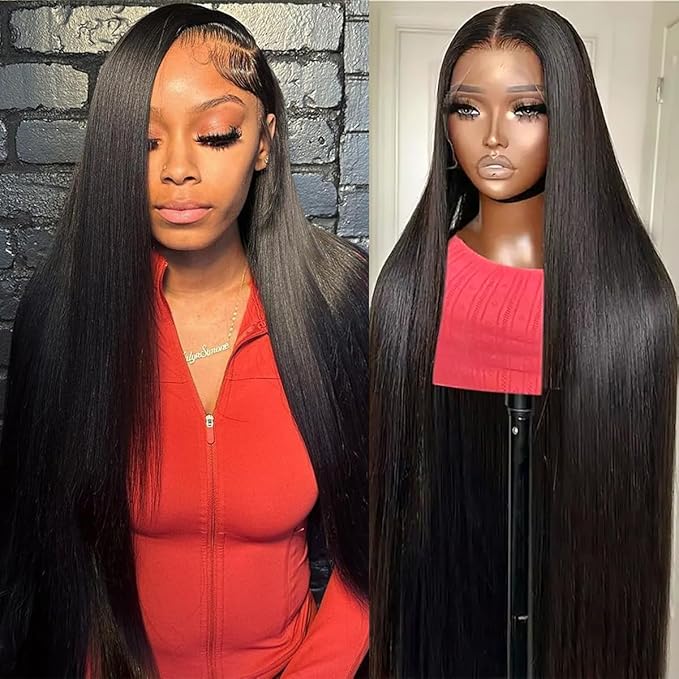 LICHANG Straight Lace Front Wigs Human Hair 13x4 Lace Frontal Wigs Human Hair 28 Inch