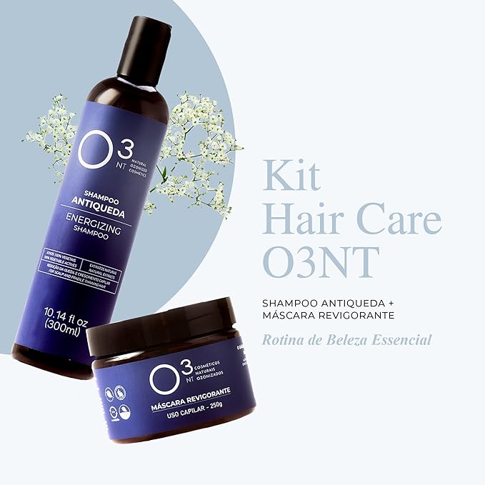 Energizing Shampoo + Revitalizing Mask Kit - High-Performance Natural Treatment - Energizing for Scalp and Fragile Thinning Hair - 10.14 Fl Oz Mask 7.05Fl Oz