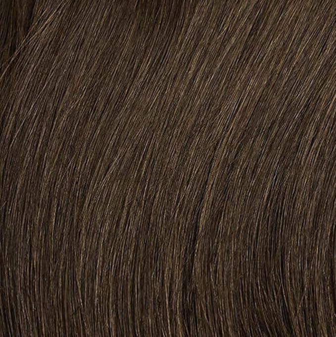 Luxy 100% Remy Human Hair - Seamless Clip-In Hair Extensions - Multi-Dimensional Color for Natural Blending, Adds Volume & Length 50 grams 12" Medium Natural Brown