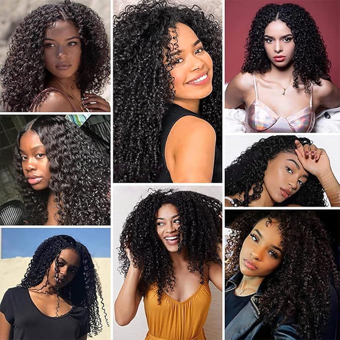 Deep Wave Human Hair Bundles Wet and Wavy Bundles Human Hair Deep Wave Bundle 20 22 24 inch Natural Black Color