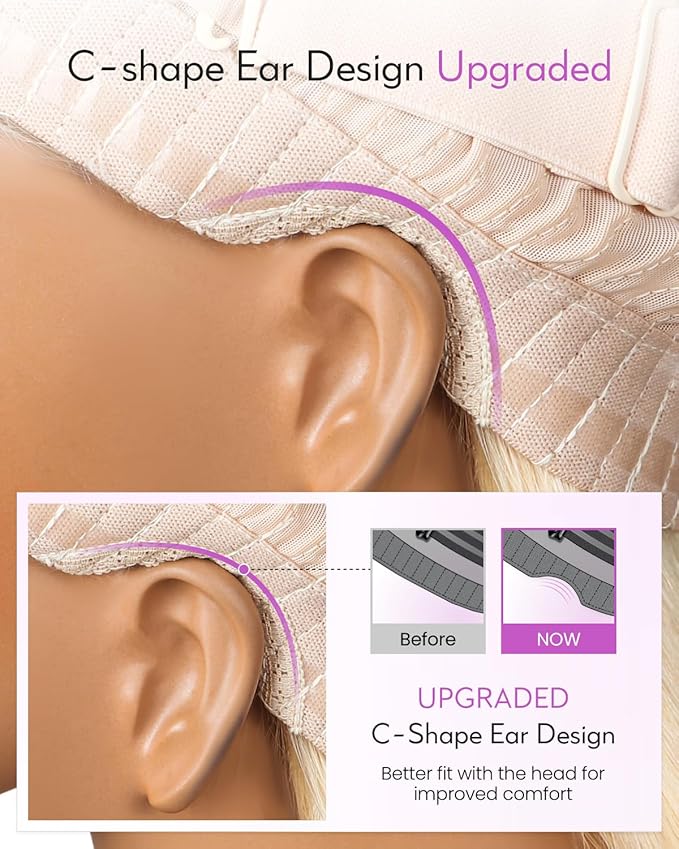 Arabella Hair 5x6 Glueless Wigs Human Hair 613 Lace Front Human Hair Wig Ready to Go 230% Density Pre Cut Pre Plucked Bleached Knots Blonde Straight HD Lace Frontal Wig(18inch, 6X5 Straight Wig)
