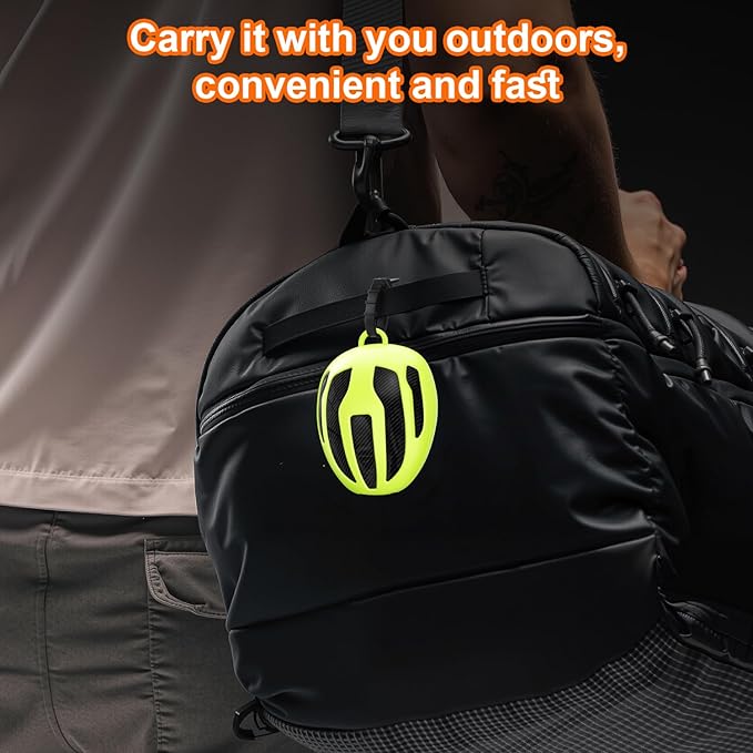 BVN Mouthguard Case Sports, Adult & Youth Sizes Universal Storage for Mouthguard, with Silicone Lanyard, Green+Carbon Fiber Coating.