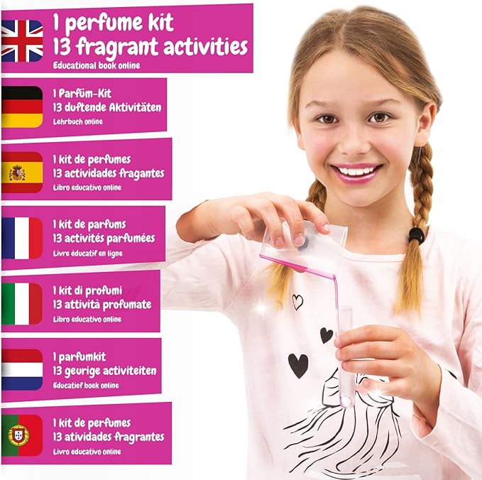 Science4you Super Perfume Making Kit for Kids 8+ Years Old - Make Your Own Perfumes for Girls + 13 DIY Crafts for Kids, Toys, Games and Gifts for Girls Age 8 9 10 11 12+