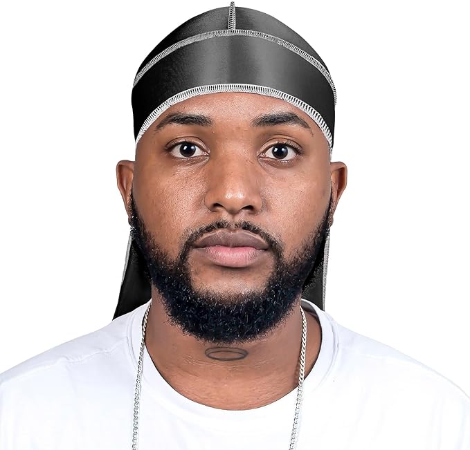 ForceWave Silky Durag for Men Wave Cap Satin Dorag for Men Women 360 Wave