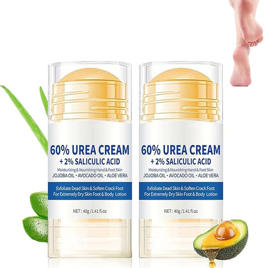 Roll On Urea Cream for Feet,Hydrating and Nourishing Foot Balm Stick,Foot Repair for Dry Skin and Rough Heels,Hands,Knees Skin Care Heel Treatment
