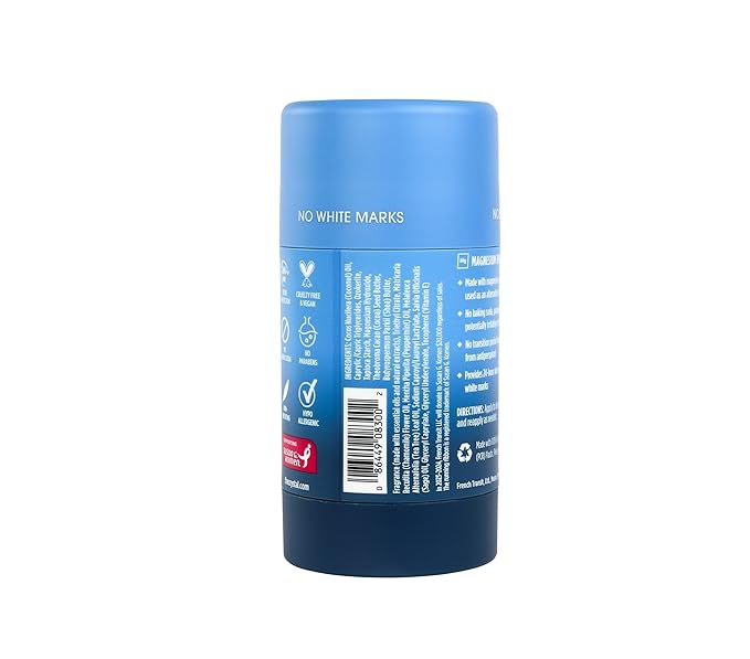 CRYSTAL Magnesium Solid Stick Natural Deodorant, Non-Irritating Aluminum Free Deodorant for Men or Women, Safely and Effectively Fights Odor, Baking Soda Free, Sea Salt + Sage, 2.5 oz (Pack of 2)