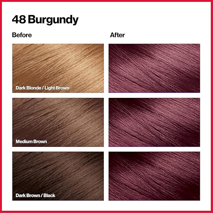 Colorsilk By Revlon, Ammonia-Free Permanent, Haircolor: Burgundy #48-1 Ea (Pack of 3)