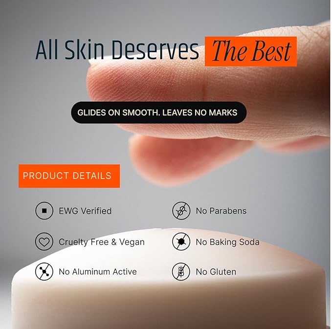 Aluminum Free Deodorant | Extra Strength 72 Hour Protection for Women & Men | With Natural Extracts, Skincare & Antimicrobial Enzymes (Bergamot, Coconut, Teakwood)