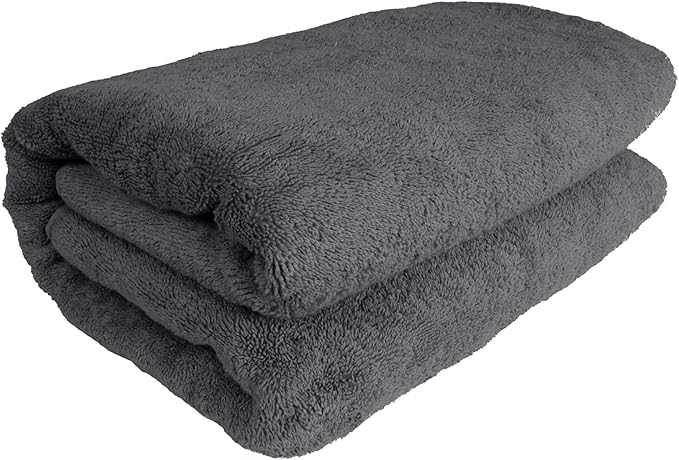 Classic Turkish Towels CTT - Premium Turkish Jumbo Bath Sheet, 100% Turkish Cotton, Absorbent & Ultra Comfy Bath Towel Sheets for Hotel & Spa | 40"x80" (Gray)