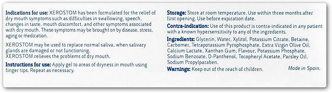 Dry Mouth Saliva Substitute Gel (2/Pack)