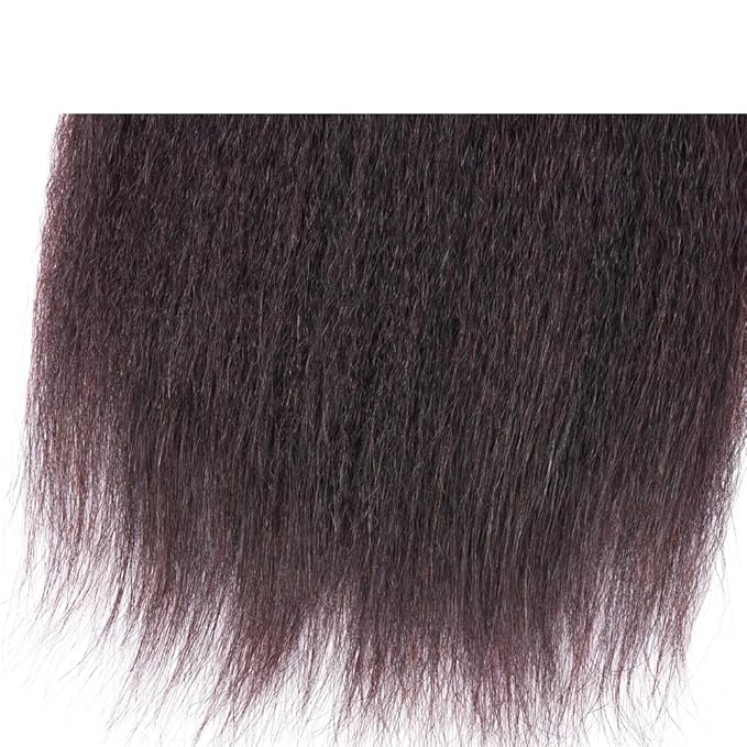 26 Inch Kinky Straight Human Hair Bundles 1pcs 26 inch Single One Natural Black Color Yaki Bundle Human Hair