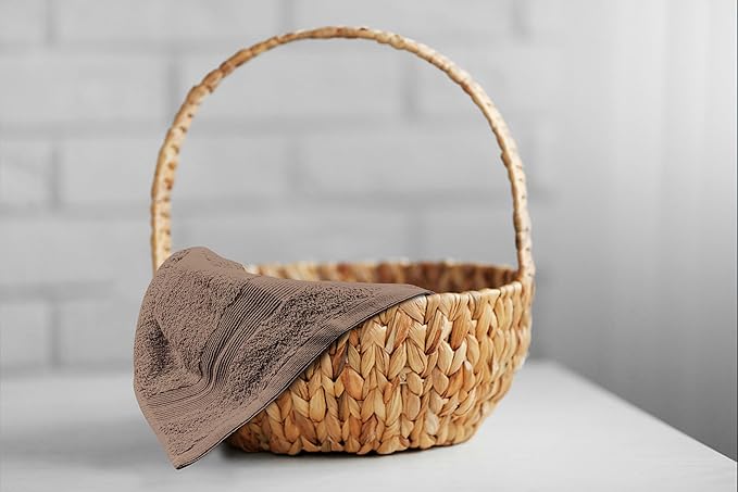 Softolle Premium 600 GSM Hand Towels –16" x 30”- 100% Combed Ring Spun Cotton Hand Towel - Pack of 6 Luxury Hand Towels - Highly Absorbent and Ultra Soft inches (Taupe)