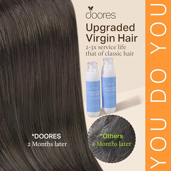 DOORES I Tip Hair Extensions Remy Hair Extensions, Mocha Brown 50g/100s 14 Inch, Itip Human Hair Extensions For Women