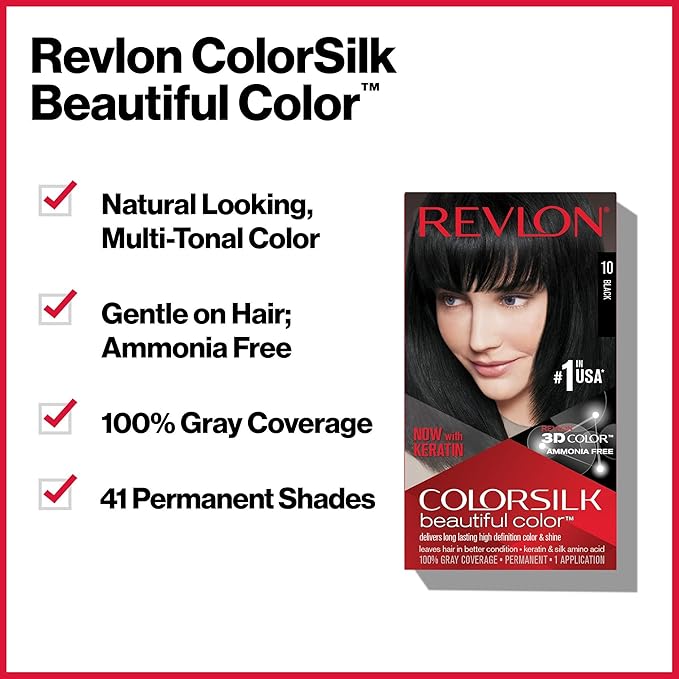 Revlon ColorSilk Hair Color, 50 Light Ash Brown 1 ea (Pack of 12)
