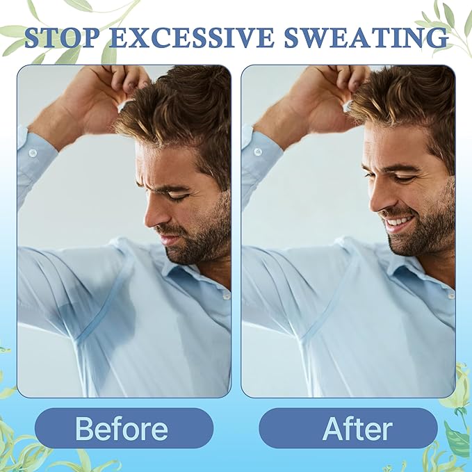 Aluminum Free Antiperspirant for Men and Women | Natural Deodorant for Sensitive Skin |72H Protection Against Sweat&Odor for Workouts, Heat & Stress | Plant-Based,Non-Irritating,Quick-Dry,Non-Staining