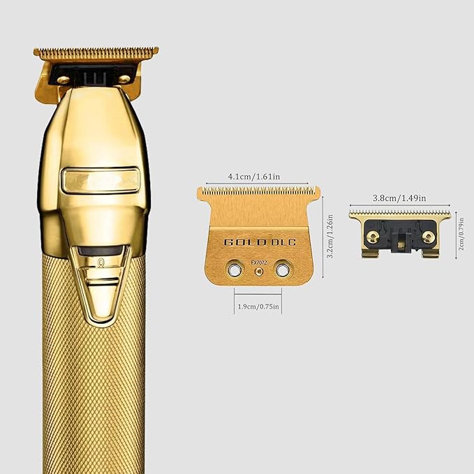 FX707Z Replacement DLC 2.0 Trimmer Blade Compatible with BaByliss FX787 & FX726 Trimmer,Compatible with BaByliss DLC 2.0 Trimmer Blade (FX707Z-4PCS)