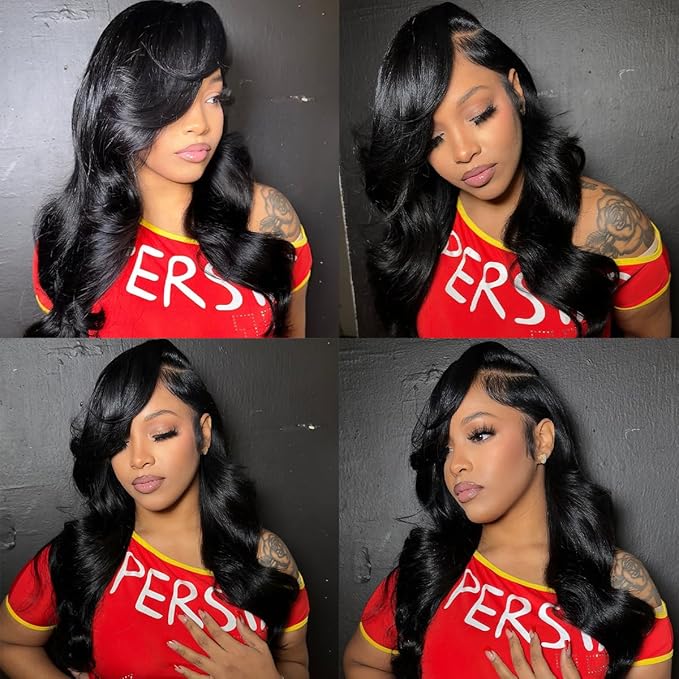 12 Inch Clip in Hair Extensions Real Human Hair Natural Black Clip in Extensions For Wamen Body Wave Human Hair Clip ins 8Pcs 110g