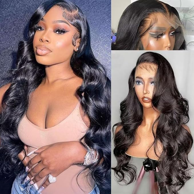 13x6 Body Wave Lace Front Wigs Human Hair Pre Plucked 180% Density HD Lace Frontal Wig Human Hair For Women Body Wave Wigs With Baby Hair 26inch