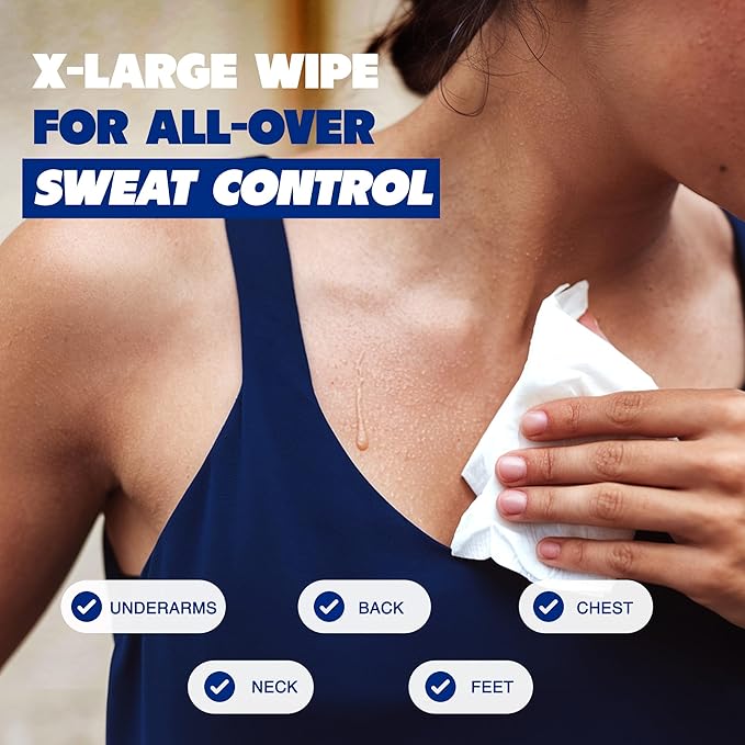 Armoray Dry At Last Body Antiperspirant Wipes - Individually Wrapped - Deodorant Wipes Women for Sweat Protection - Hyperhidrosis Anti Perspirant Women & Men - for Anti Sweating Hands