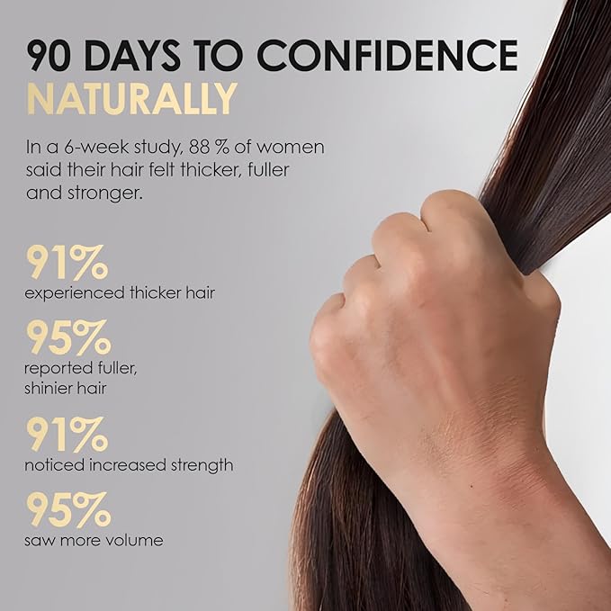 ThickTails Stimulating Hair Growth Shampoo for Women | Sulphate-Free Caffeine & Biotin Formula | Encourages Fuller-Looking Hair | Supports Scalp Health | Colour-Safe & Hydrating
