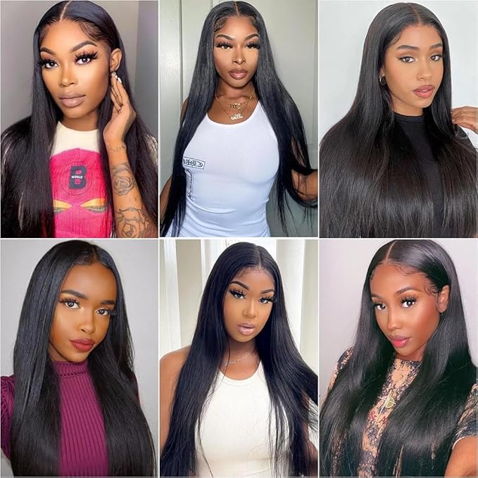 Straight Bundles Human Hair Bundles Straight 150g/3 Bundle 20 22 24 Inch Brazilian Virgin Hair Straight Bundles Human Hair Bundles for Black Woman