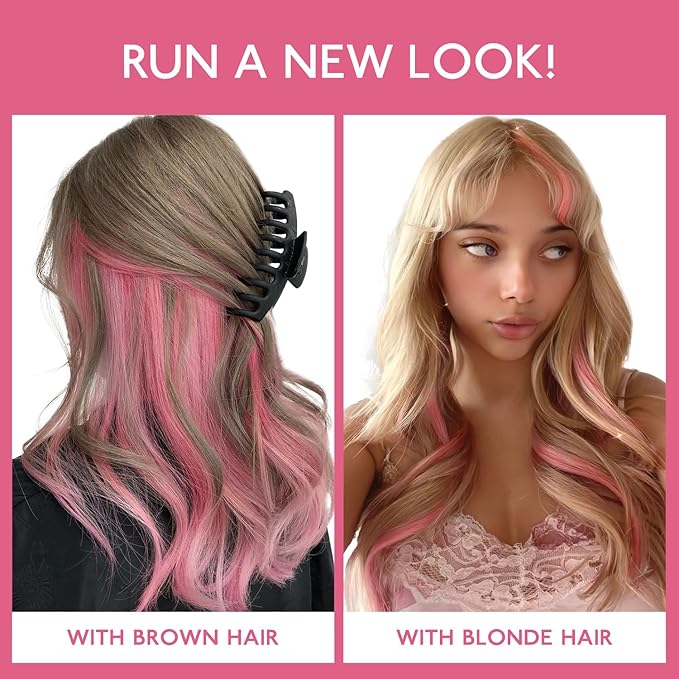 WENNALIFE I Tip Hair Extensions Human Hair, 50g 50s 18 Inch Peach Pink Remy Itip Human Hair Extensions Invisible Itips Straight I Tips Fusion Extensions Real Human Hair