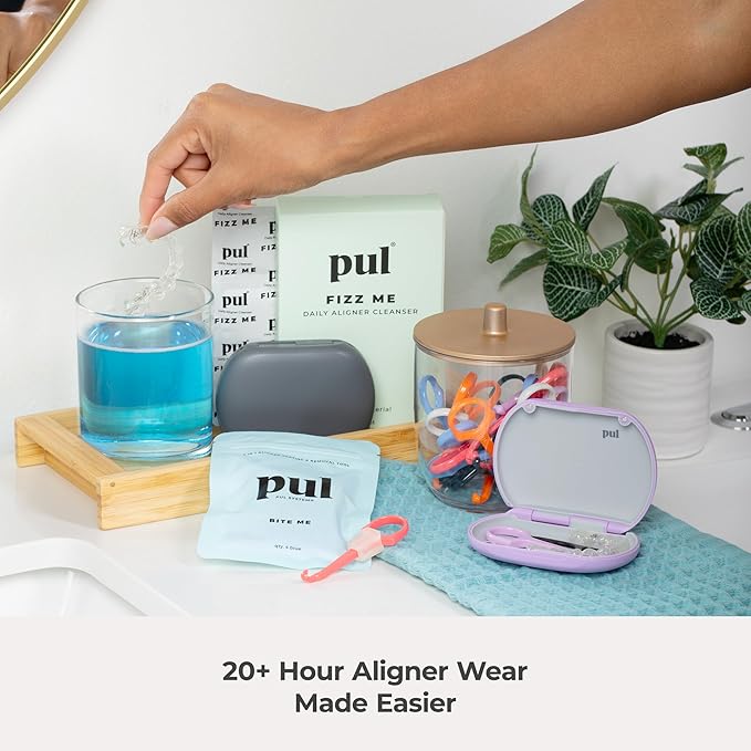 PUL Pack of 2 ReusableClear Aligner Removal Tool — Compatible with Invisalign, Removable Braces, Retainers & Trays – Easy-to-Use Device Remover, Dental & Oral Hygiene Care Product – Black