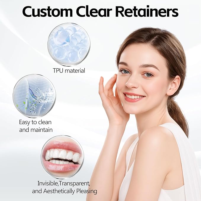 Custom Mouth Guard for Teeth, 2 PackComfortable Grinding Guard for Adults Teeth Retainer forUpper and Lower Teeth, BPA-Free, Durable,Easy to Use.for Adults and Teens