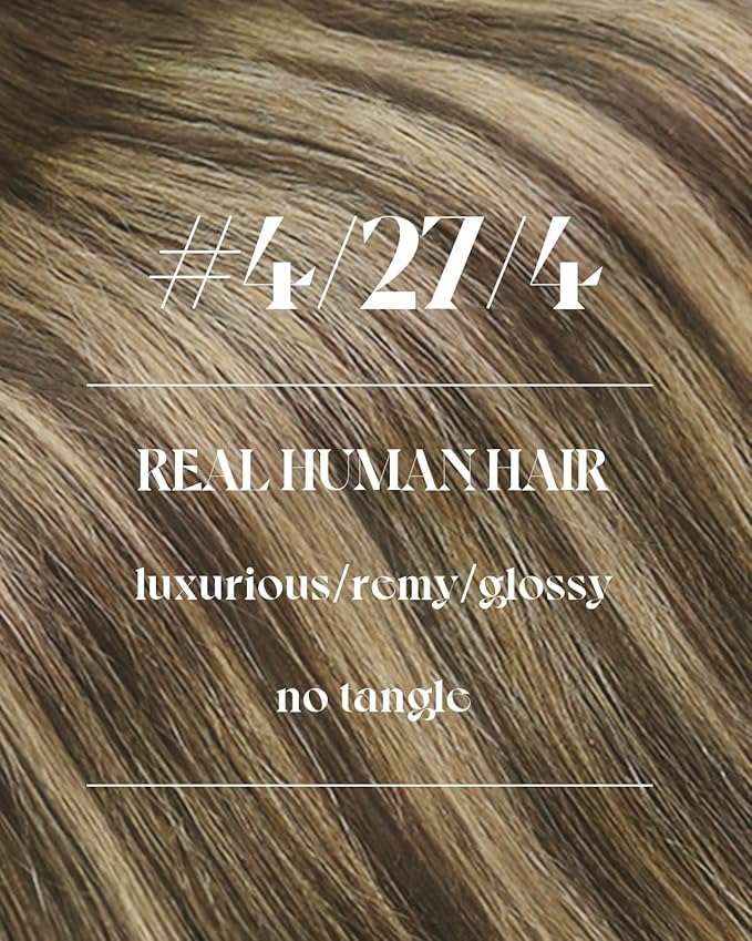 Sunny Hair Sew in Hair Extensions Balayage Weft Hair Extensions Human Hair Sew in Extensions Brown Roots to Caramel Blonde Balayage Human Hair Weft Extensions Short Straight 12inch 70g