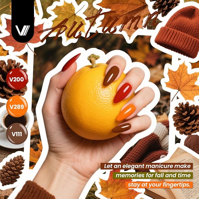 VANREESA 60 Pcs Gel Nail Polish Set 55 Colors Spring Summer Fall Winter Gel Polish with Base Coat Glossy & Matte & Silver & Golden Top Coat Nail Kit Gifts for Women Girls Nail Art Salon at Home