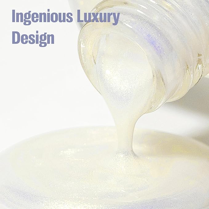 Pearl Yellow Iridescent Nail Polish 15ml - Aurora Mermaid & Unicorn Glossy, Quick Dry Air Dry Long Lasting, Oil-Based Vegan Nail Art Polish - DIY at Home