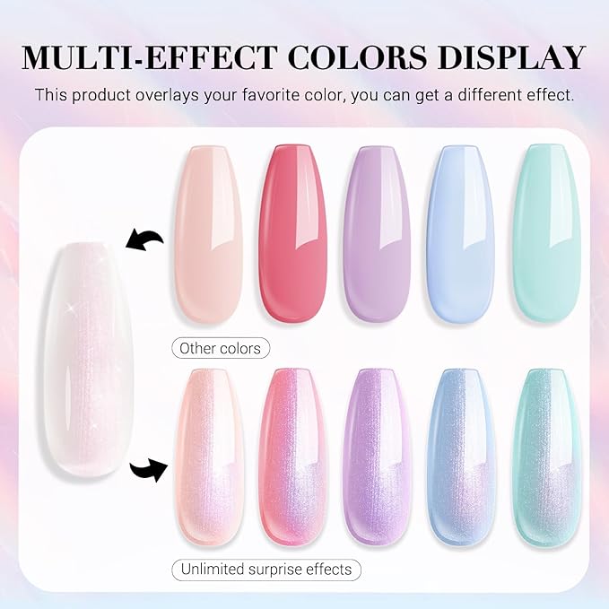 AZUREBEAUTY Shimmering Purple Nail Polish,Glitter Purple Color Quick Dry Complete Natural Super Lustrous Nail Enamel Polish,Professional for Nail Art DIY Manicure and Pedicure at Home