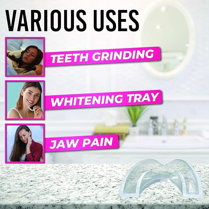 HONEYBULL Anti Grinding Guard Set [6 Pack - Mixed] Comes in 2 Sizes for Light and Heavy Grinding | Comfortable Custom Mouth Guard for Nighttime Teeth Grinding