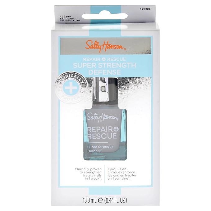 Sally Hansen Nail Treatment Repair + Rescue Super Strength Defense | Nail Strengthener | Fortifies Weak Nails & Delivers Stronger Nails in 1 Week