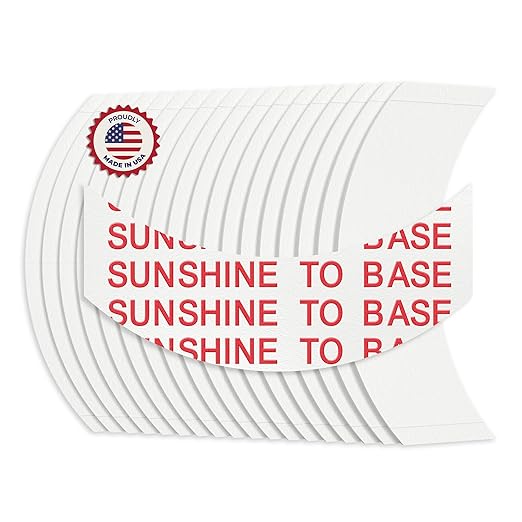Sunshine Tape Sunshine to Base Hairpiece Wig Tape (36 Pieces) - CC Curve - Double Sided Adhesive Tape for Toupee Lace Front Wig Strong Hold Waterproof Strips